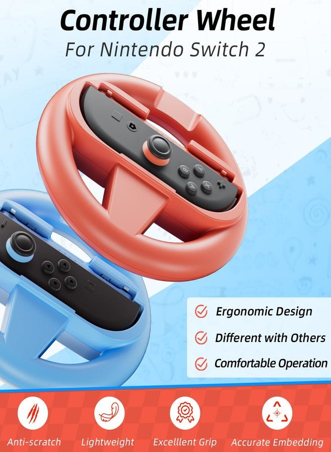 DUXICEPIN Controllers Wheels for Nintend0 Switch 2 Joyc0n, Racing Wheels for Mario Kart 8/9, Accurate Steering & Comfortable Grip, Steering Wheel Joyc0n Controller Accessory for Nintend0 Switch 2 - Image 2